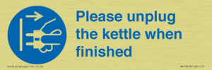 Please unplug the kettle when finished